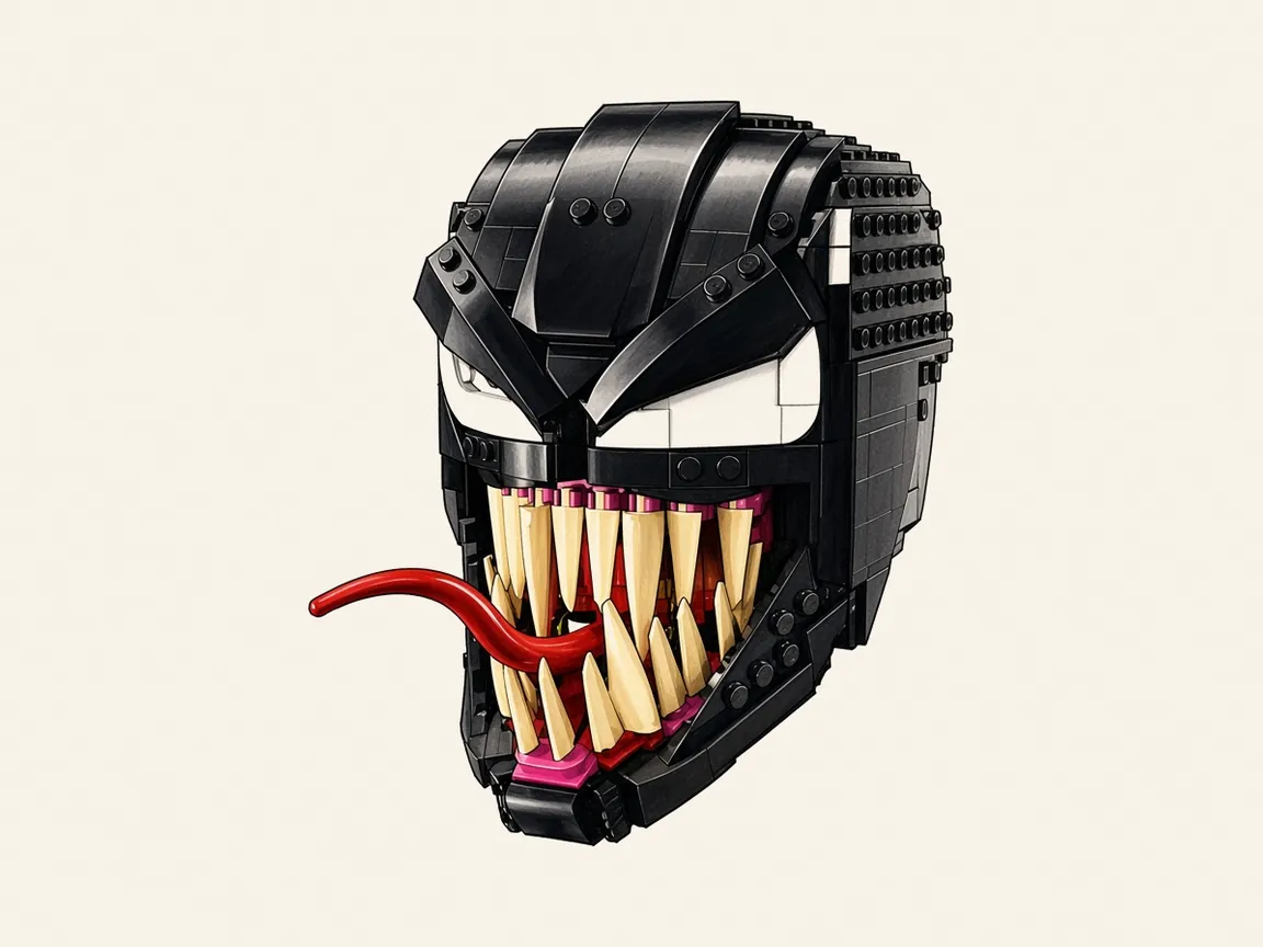 Gezeichnete Illustration von LEGO Marvel 76187 Venom