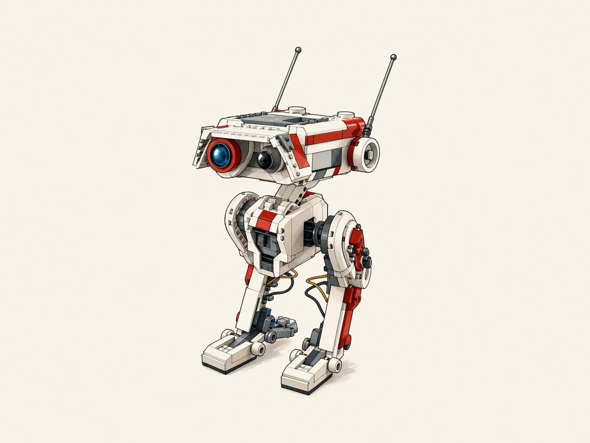Gezeichnete Illustration von LEGO Star Wars 75335 BD-1