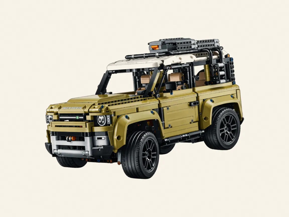 Gezeichnete Illustration von LEGO Technic 42110 Land Rover Defender